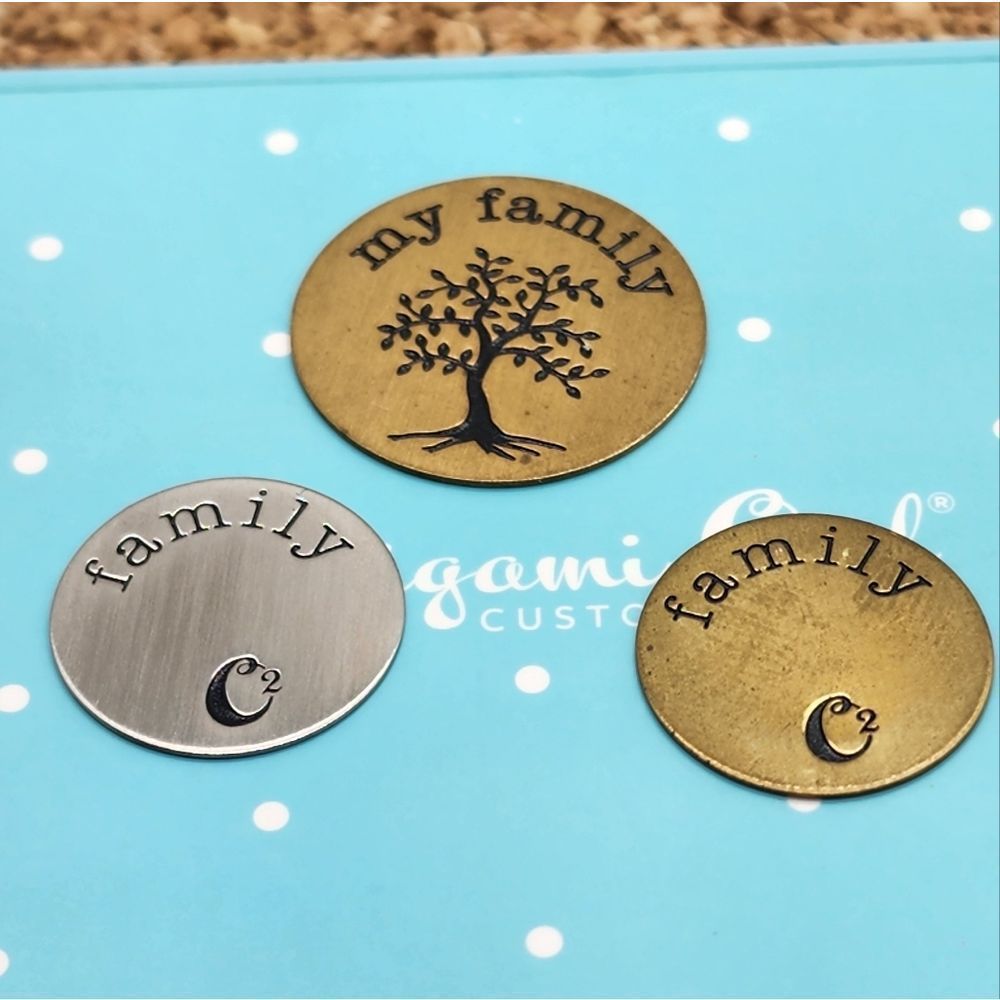 5/$21 O2 Origami Owl Family Gold / Silver Plate For Living Lockets